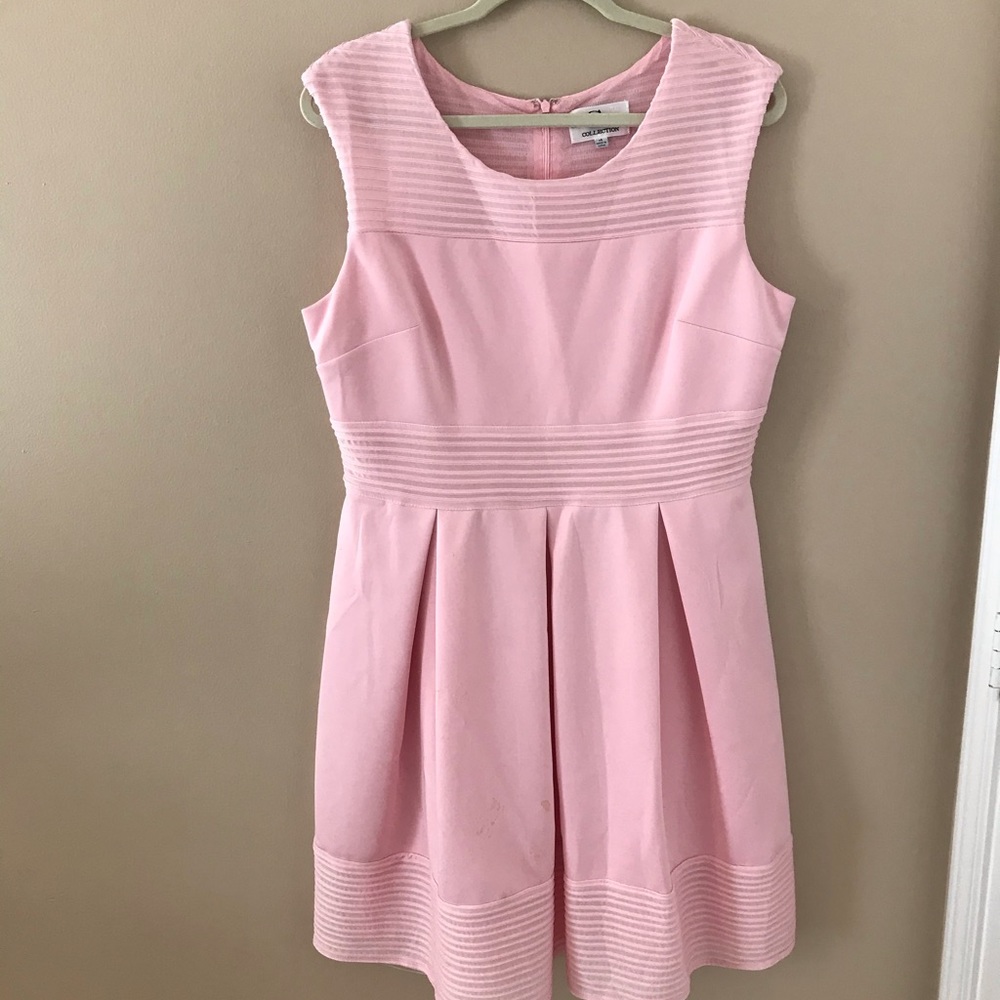 Pink detailed dress